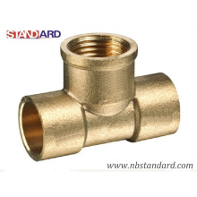 Brass Plumbing Fitting/Female Tee/Solder Fitting/Brass Plumbing Tee Fitting